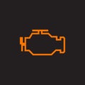 Vector check engine icon