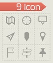 Vector check marks icons set Royalty Free Stock Photo