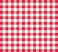 Vector Checked Tablecloth Background Illustration