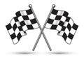 Vector checkered flags - reached the goal. Gradient free Royalty Free Stock Photo