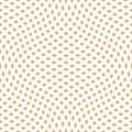 Vector checkered seamless pattern with abstract distorted grid. Gold squares Royalty Free Stock Photo
