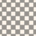 Vector checkered seamless pattern with diagonal lines, squares, grid, lathing