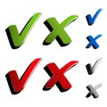 vector checkmark ticks Royalty Free Stock Photo