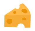 Vector cheese icon. Diary product