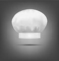 Vector chef hat isolated on a gray background Royalty Free Stock Photo