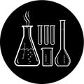 Vector chemical test tubes icon