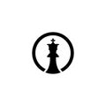 vector chess piece set for logo design,king icon illustration