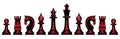 Vector Chess Pieces Royalty Free Stock Photo