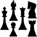 Vector Chess Set Royalty Free Stock Photo