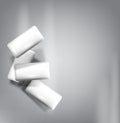 Vector chewing gum isolated on a gray background (imitation 3d)