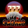 Vector chic emblem for Nevada casino