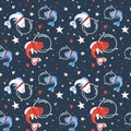 Vector children seamless pattern