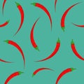 Vector chili pattern.