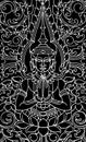 Vector of Chinese Traditional Artistic Buddhism Pa