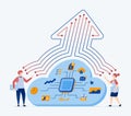 Vector of chip helps access multitasking jobs in the cloud and uploads them to the server, improving workflow efficiency,