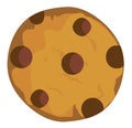Vector Chocolate Chip Cookie Royalty Free Stock Photo