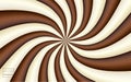 Vector chocolate milk vector background of swirling stripes Royalty Free Stock Photo