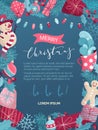 Vector Christmas background. Royalty Free Stock Photo