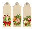 Vector Christmas Bookmark Royalty Free Stock Photo