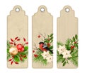 Vector Christmas Bookmark Royalty Free Stock Photo