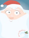vector Christmas card with little Santa