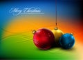 Vector Christmas Card | Shiny Golden Decoration