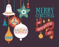 Vector Christmas greeting card