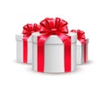 Vector christmas new year holiday present box gift Royalty Free Stock Photo