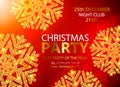 Vector Christmas Party design template. Vector illustration