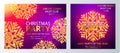 Vector Christmas Party design template. Vector illustration