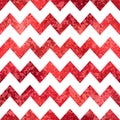 Vector Christmas Red Gold Seamless Pattern. Festive red shimmer foil background with white zigzag repeat texture. Shiny Royalty Free Stock Photo