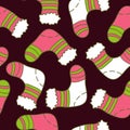 Vector Christmas seamless pattern Royalty Free Stock Photo