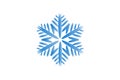 Vector Christmas snowflake icon artwork image Royalty Free Stock Photo