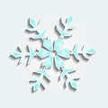 Vector Christmas snowflake ornament icon background Royalty Free Stock Photo