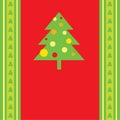 Vector Christmas tree background. Royalty Free Stock Photo