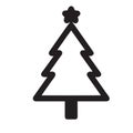 Vector Christmas tree icon