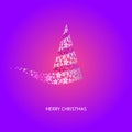 Vector Christmas Tree Royalty Free Stock Photo