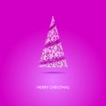 Vector Christmas Tree Royalty Free Stock Photo