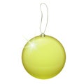 Vector Christmas tree transparent red ball Royalty Free Stock Photo