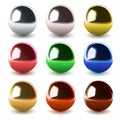 Vector chrome spheres