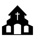 Vector church icon Royalty Free Stock Photo