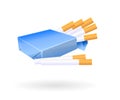 Vector cigarettes pack Royalty Free Stock Photo