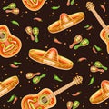 Vector Cinco de Mayo seamless pattern