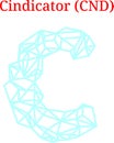 Vector Cindicator CND logo Royalty Free Stock Photo