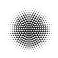 Vector circl halftone geometric seamless pattern. Black white design for posters, sites, business cards, cover, labels