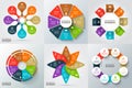 Vector circle infographic. Royalty Free Stock Photo