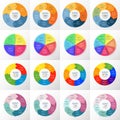 Vector circle infographic set. Royalty Free Stock Photo