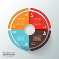 Vector circle infographic. Royalty Free Stock Photo