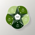 Vector circle infographic. Template for diagram, graph, presentation and chart.