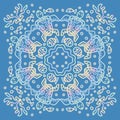 Vector circle of mandala with turtle ornament pattern. Royalty Free Stock Photo